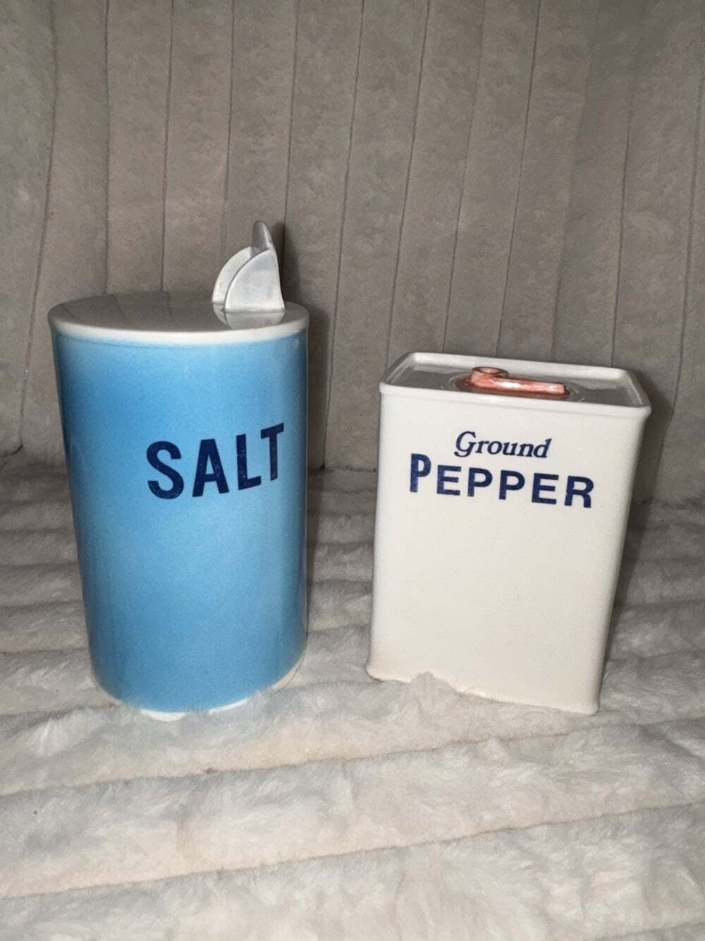 Vintage 1979 Betty St. John Shafford Ceramic Salt and Pepper Shakers Pop Art